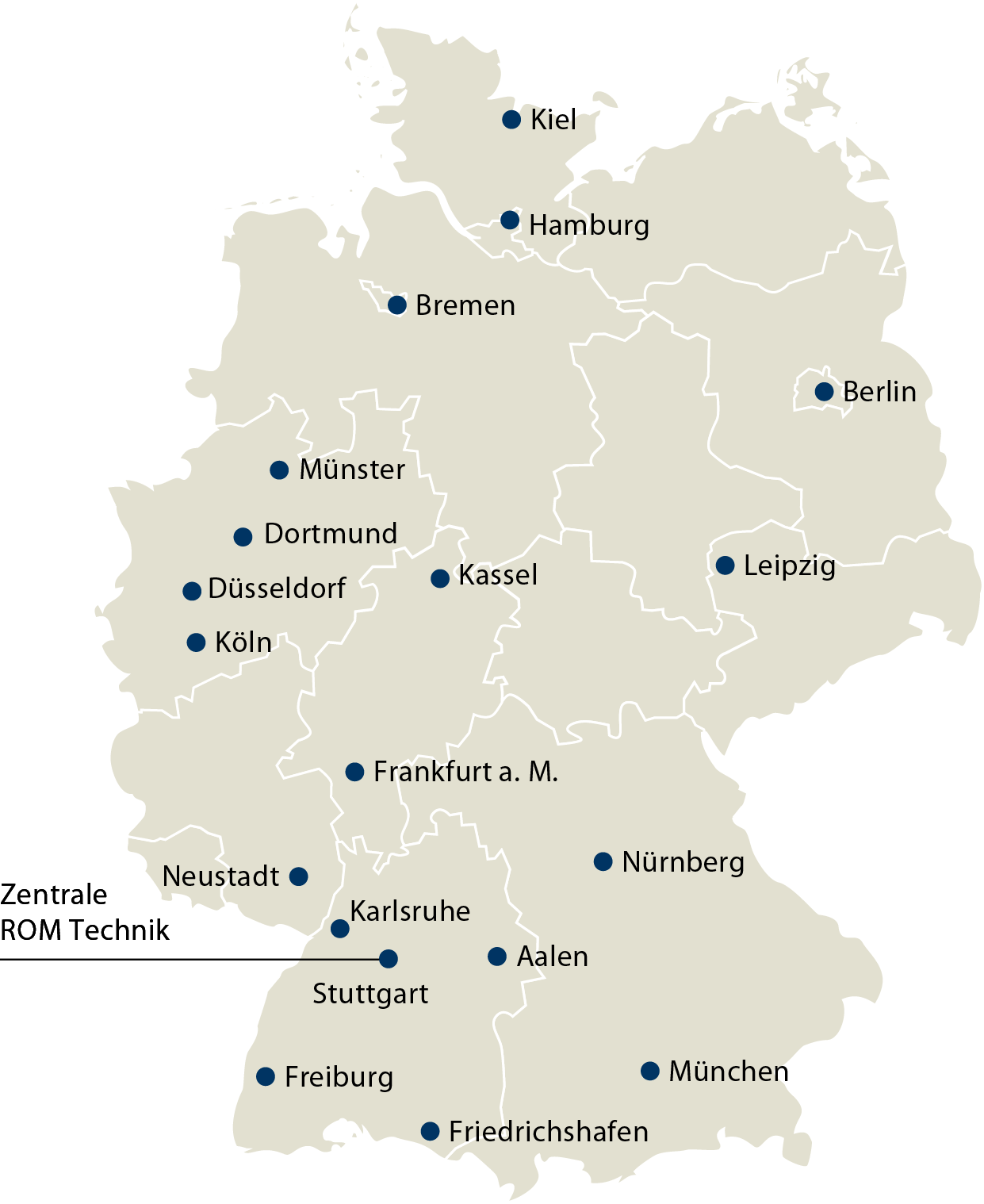 ROM Technik Standorte ROM Technik Standorte